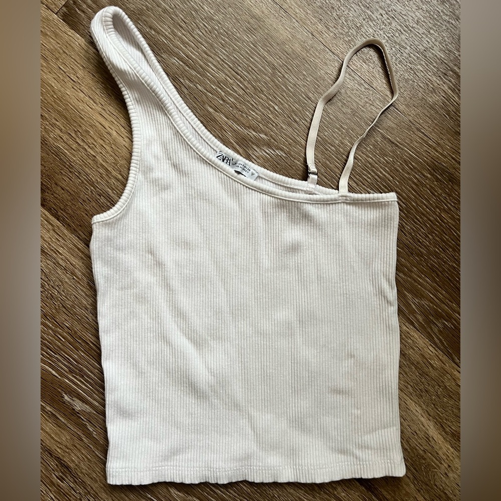 Zara One Shoulder Look Tank